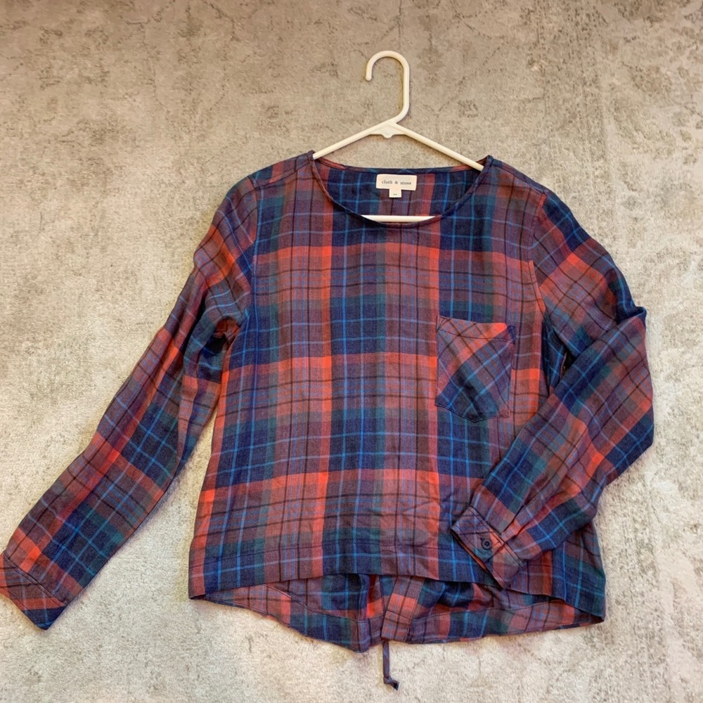 Cloth & Stone Super Soft Lace- Up back Top